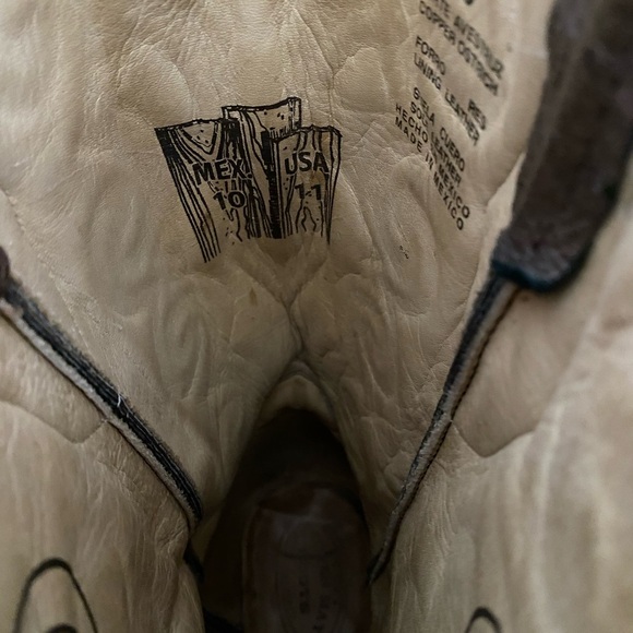 Mister May Boots Men’s 11 Ostrich Skin Cowboy Boot Leather - Picture 9 of 9